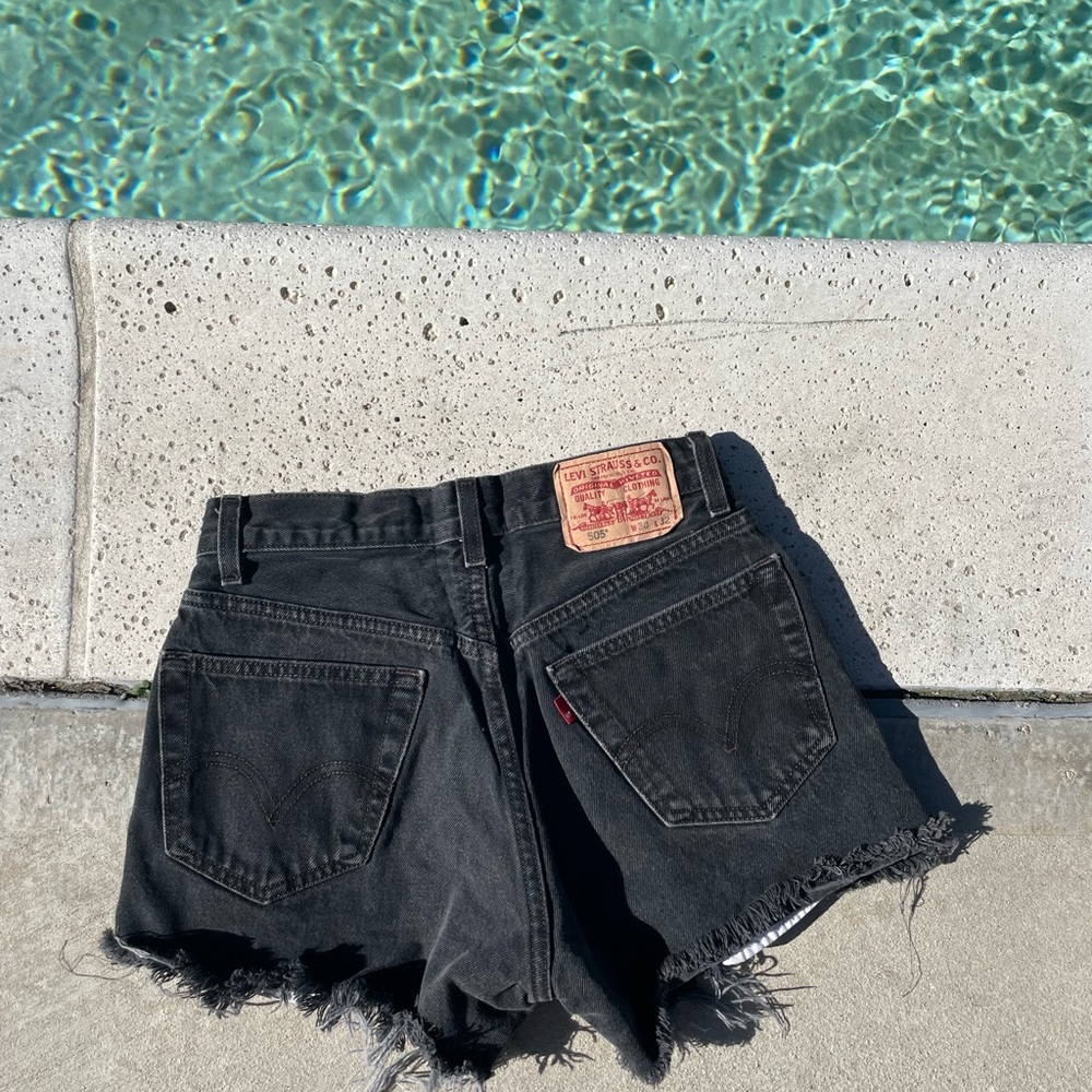 Levis black Cut off Shorts